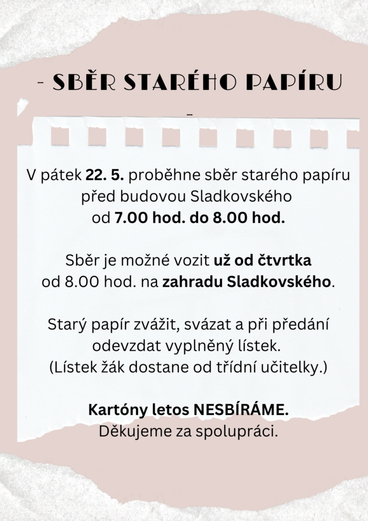 - Sběr starého papíru -(1)