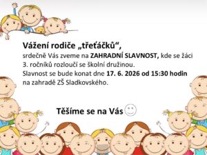 Zahradní slavnost 🌞 – změna termínu