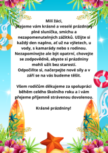 Hezké prázdniny!​