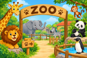 Veselý vstup do dětské zoo